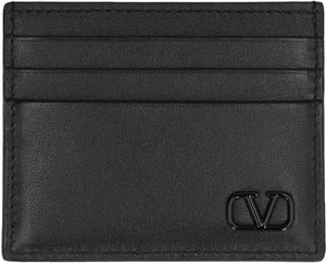 Valentino Garavani - VLogo Signature leather card holder-1
